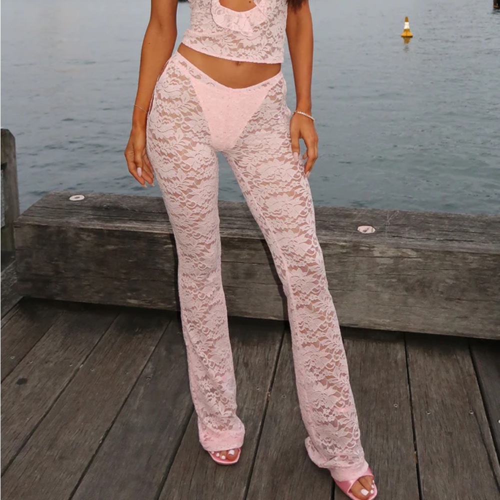 Pink Lace pants